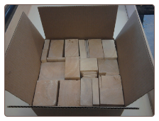 12"x12"x6" Random size box of balsa