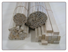 1/4x1/4x36 Balsa Wood Sticks (Bundle of 100)